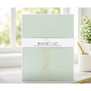 Lucky Feather Sage Bucket List Notebook New
